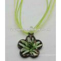 new arrival Lampwork Glass Pendant Necklace Lampwork glass Necklace italian murano glass pendant with wax cord